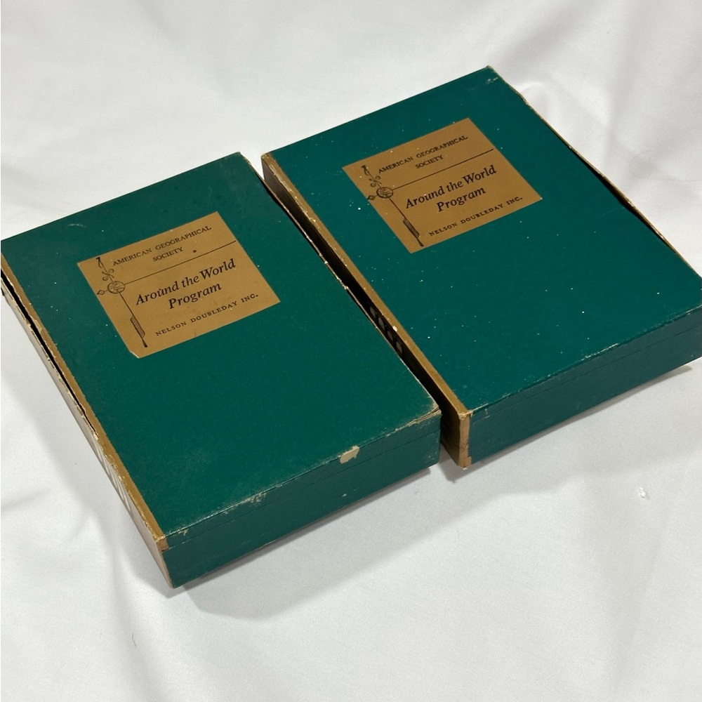 Vintage American Geographical Society Around The World Program